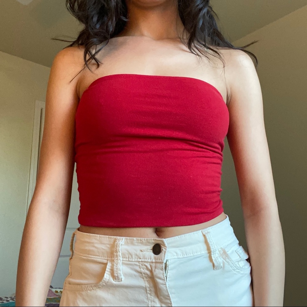 RED TUBE TOP
